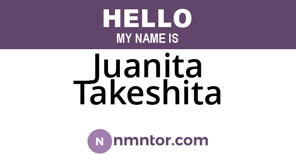 Juanita Takeshita