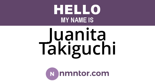 Juanita Takiguchi