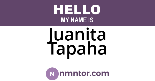 Juanita Tapaha