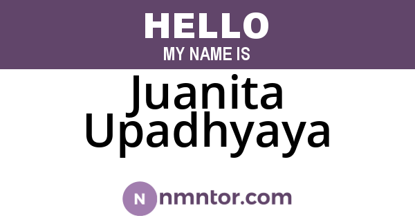 Juanita Upadhyaya