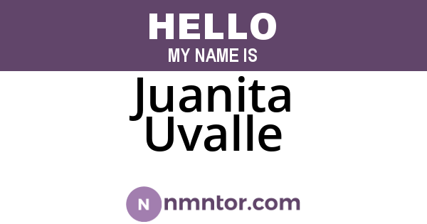 Juanita Uvalle