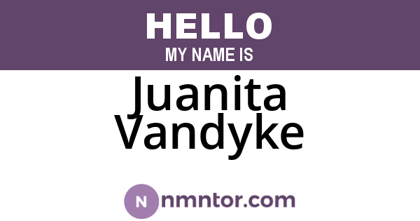 Juanita Vandyke