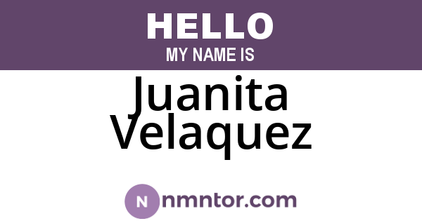 Juanita Velaquez