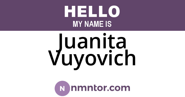 Juanita Vuyovich