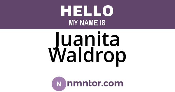 Juanita Waldrop