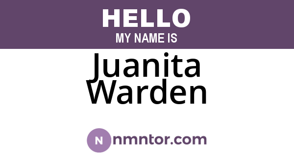 Juanita Warden