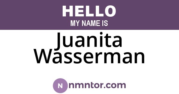 Juanita Wasserman