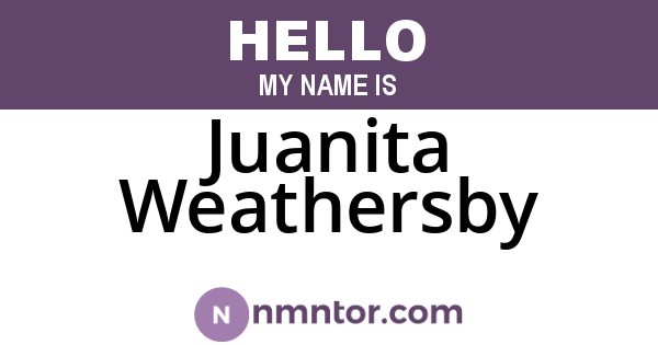 Juanita Weathersby