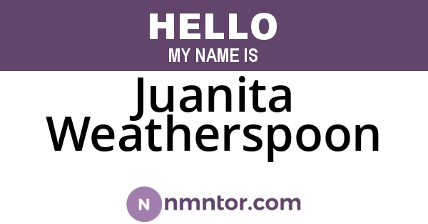 Juanita Weatherspoon