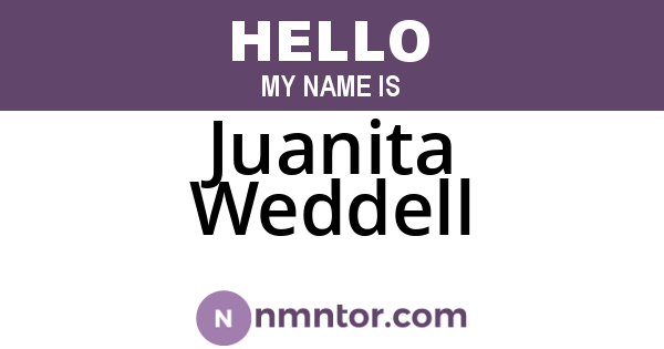 Juanita Weddell