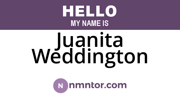 Juanita Weddington
