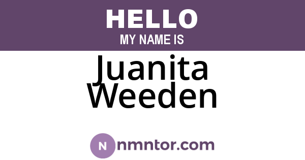 Juanita Weeden