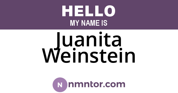 Juanita Weinstein