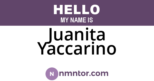 Juanita Yaccarino