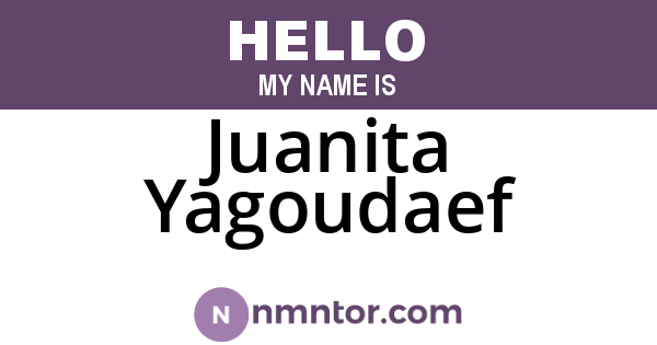 Juanita Yagoudaef