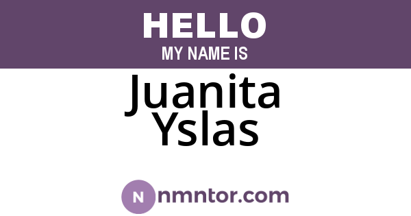 Juanita Yslas