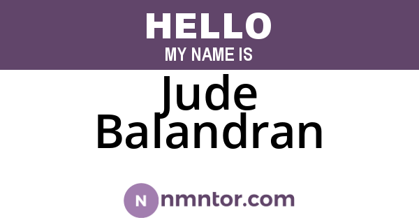 Jude Balandran