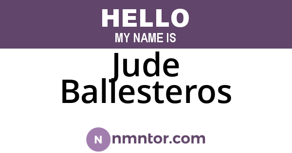Jude Ballesteros