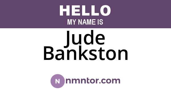 Jude Bankston