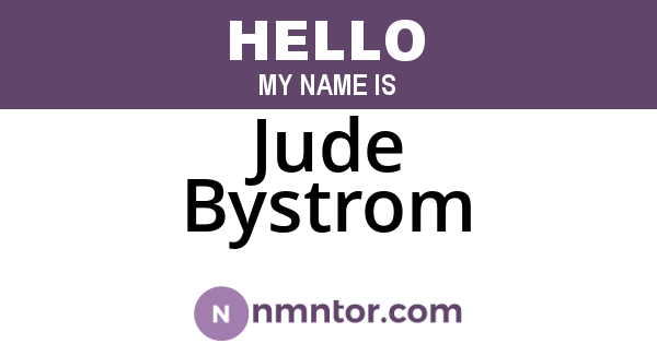 Jude Bystrom