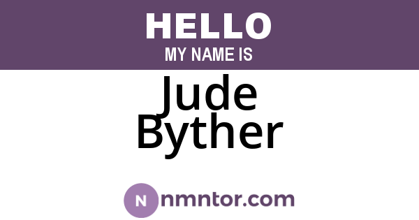 Jude Byther