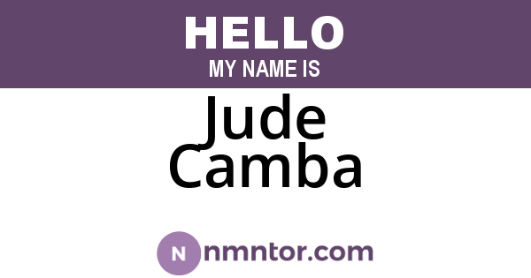Jude Camba