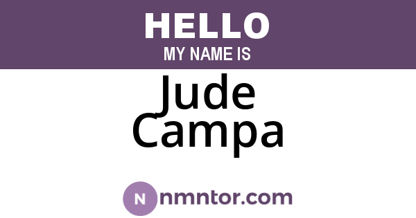 Jude Campa
