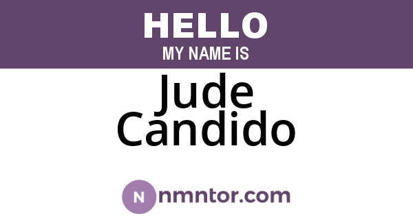 Jude Candido