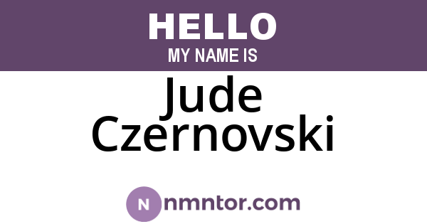Jude Czernovski