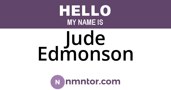Jude Edmonson