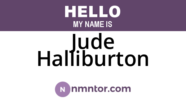 Jude Halliburton