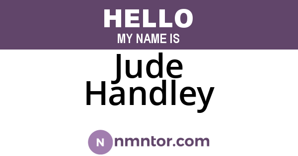 Jude Handley