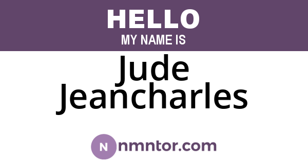 Jude Jeancharles