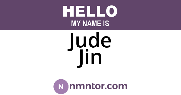 Jude Jin