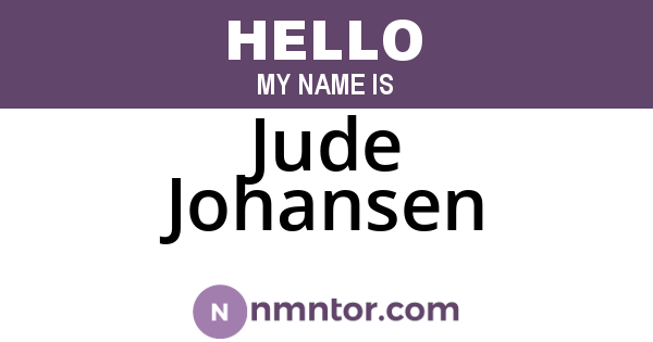 Jude Johansen