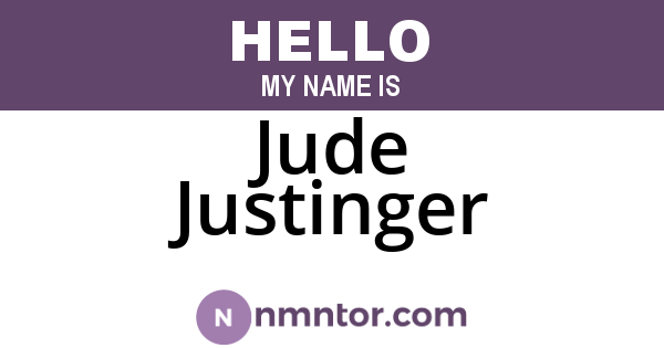 Jude Justinger