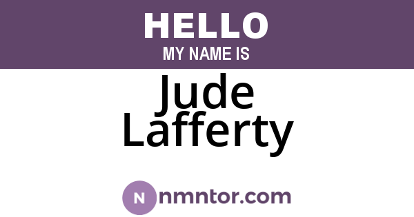 Jude Lafferty