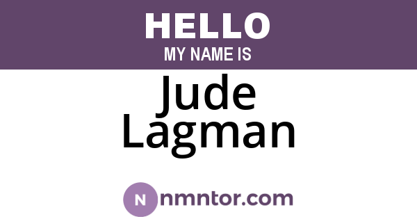 Jude Lagman