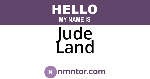 Jude Land