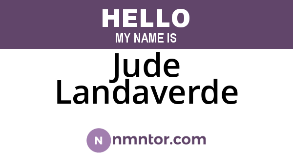 Jude Landaverde