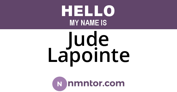 Jude Lapointe