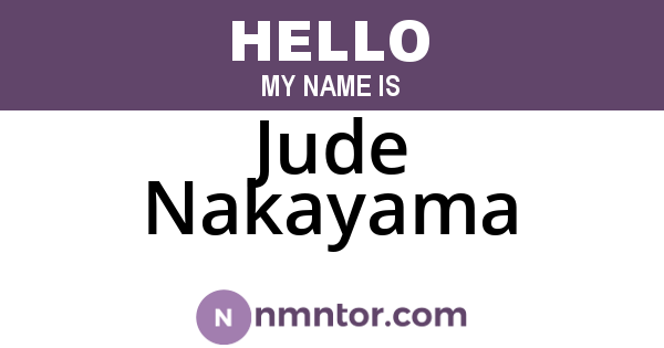 Jude Nakayama