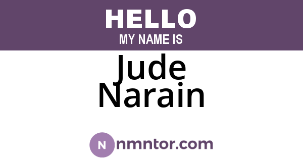 Jude Narain