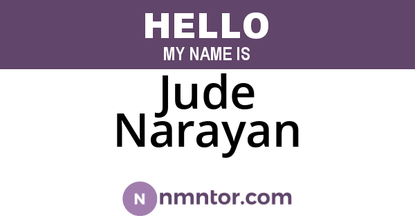 Jude Narayan