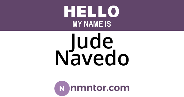 Jude Navedo