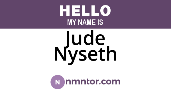 Jude Nyseth