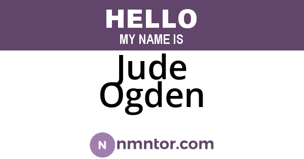 Jude Ogden