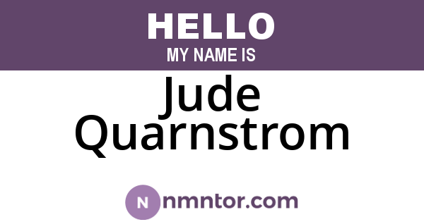 Jude Quarnstrom