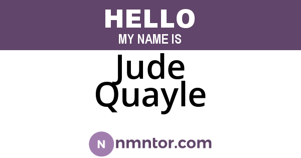 Jude Quayle