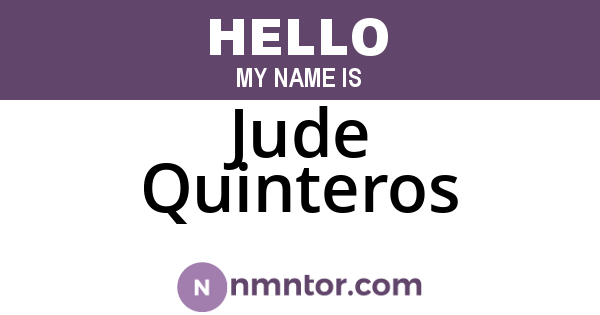 Jude Quinteros